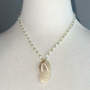 Beaded Flip Flop Pendant Necklace